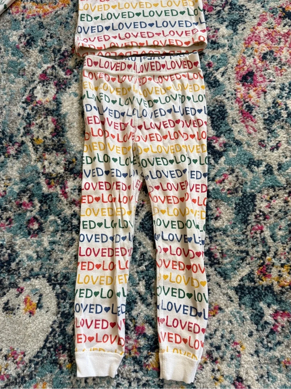 🌈Hanna Andersson Rainbow LOVED Pajamas